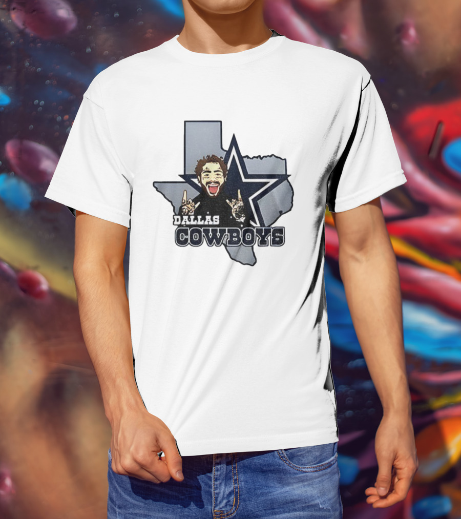 Post Malone Dallas Cowboys NFL Texas Thanksgiving Collaboration T-Shirt