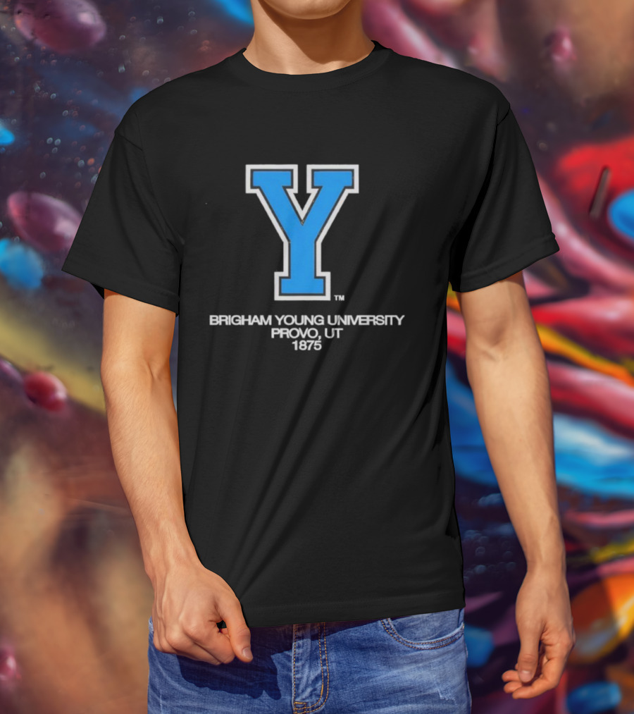Brigham Young University Provo UT 1875 Y Logo T-Shirt