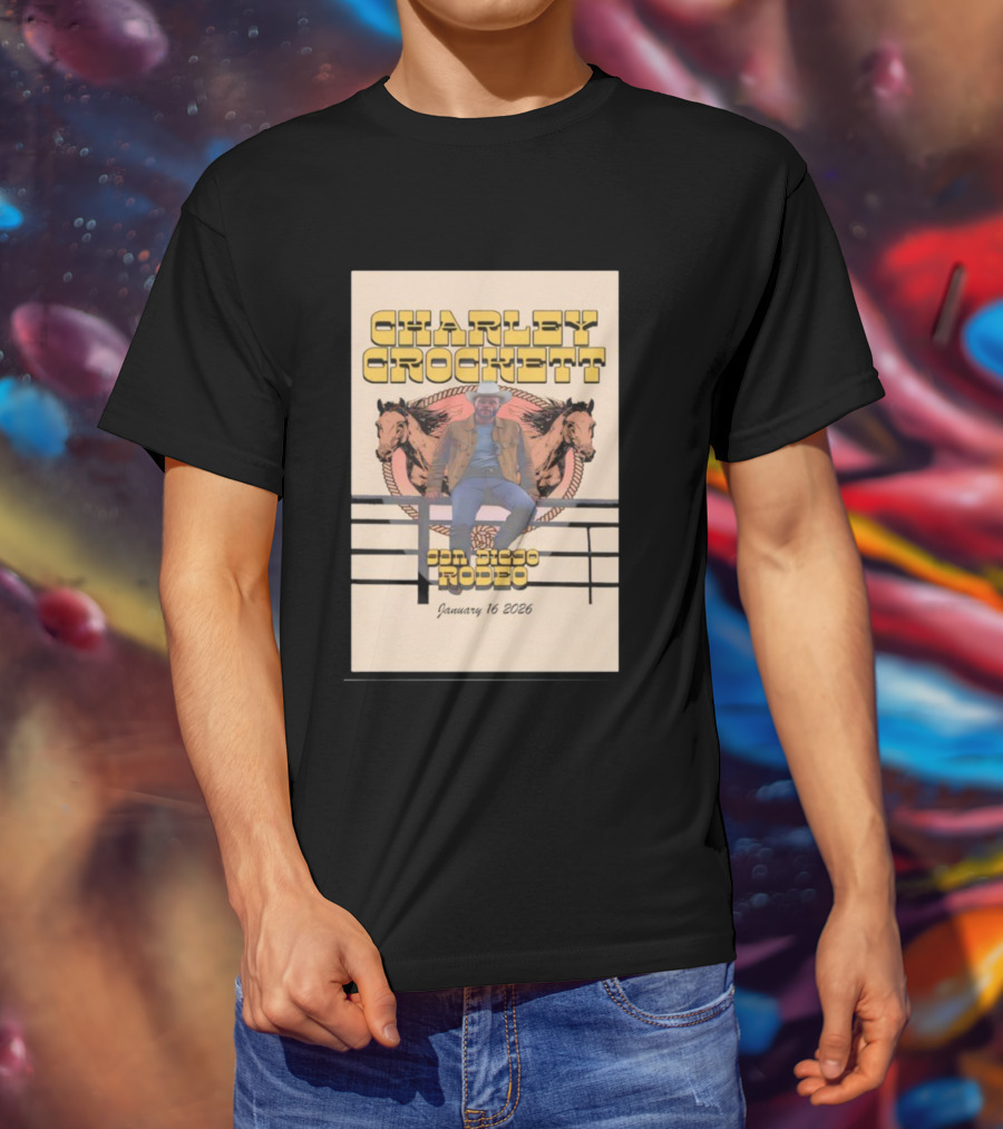 Charley Crockett San Diego Rodeo January 16 2026 T-Shirt