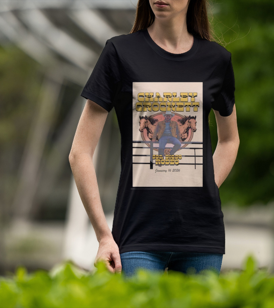 Charley Crockett San Diego Rodeo January 16 2026 T-Shirt