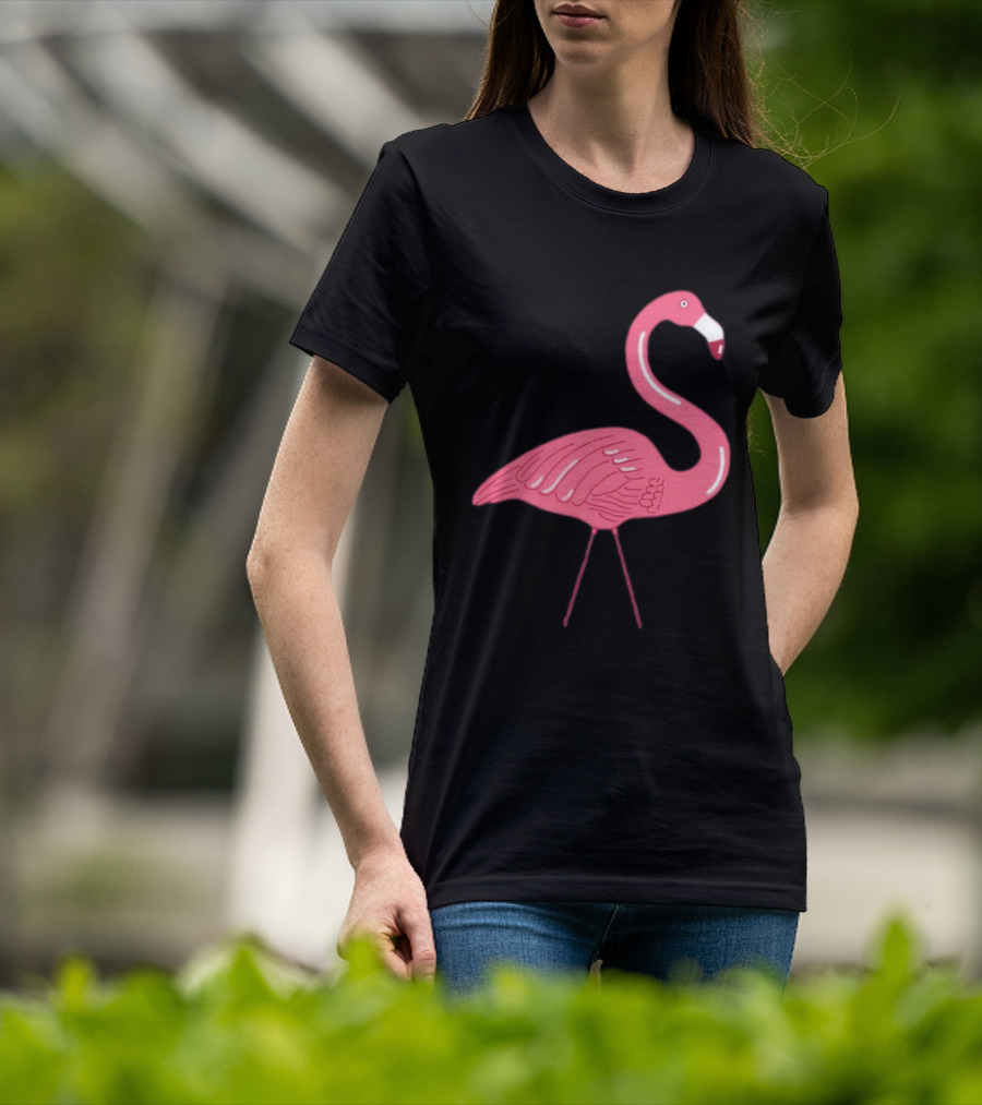 Plastic Flamingo Pink Retro Lawn Ornament T-Shirt