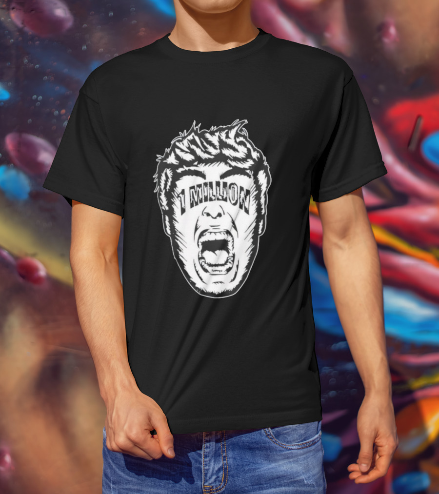 1 Million Face Scream T-Shirt