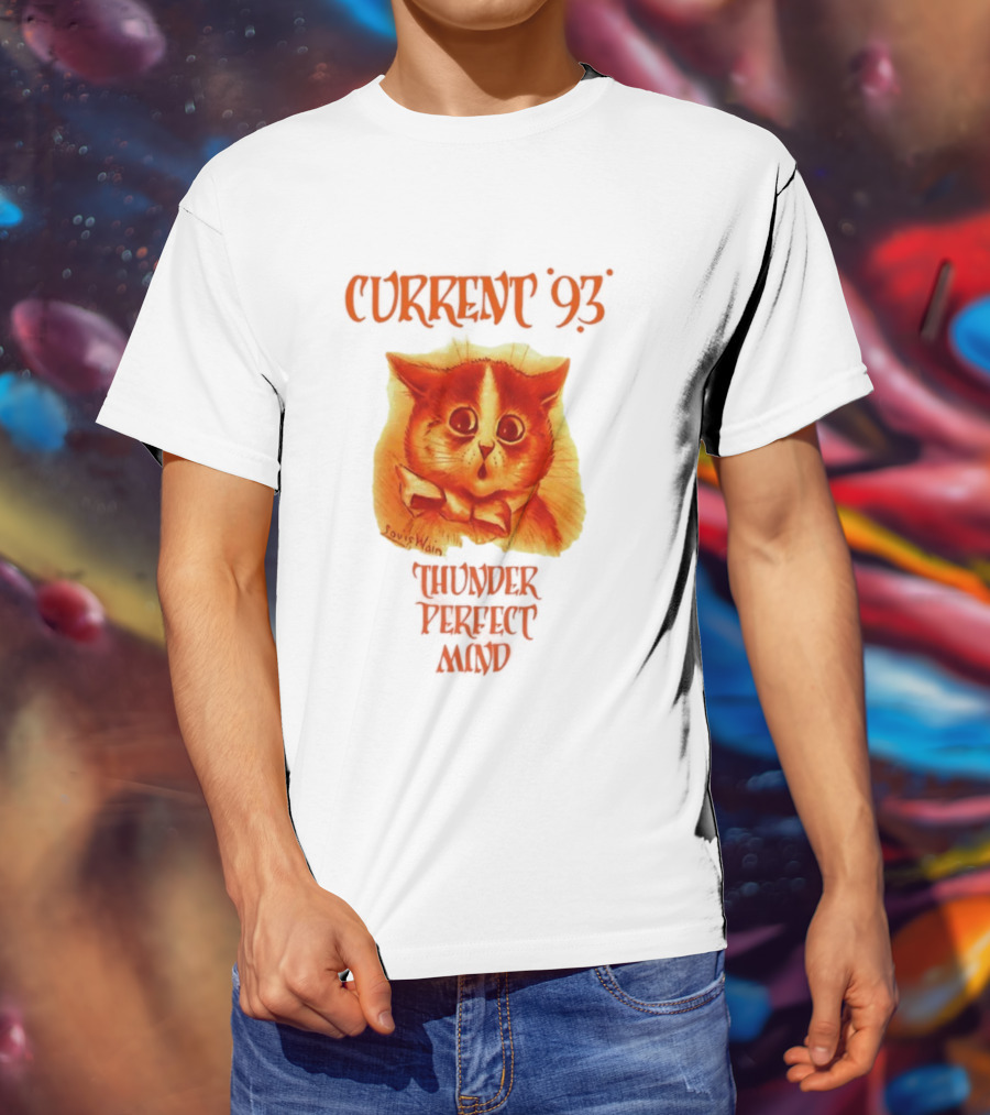 Current 93 Louis Wain Cat Thunder Perfect Mind Retro Style T-Shirt