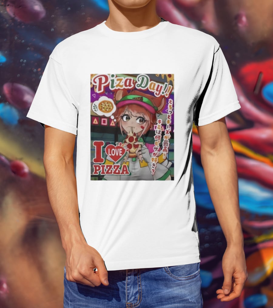 Pizza Day I Love Pizza Bitcoin Pizza Day Anime Laszlo Hanyecz T-Shirt