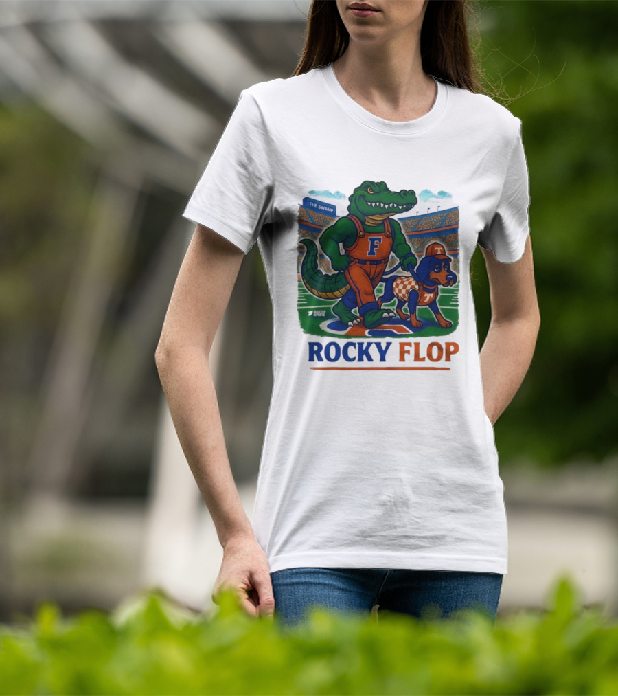 Rocky Flop Florida Gators Vs Tennessee Volunteers The Swamp Bigtop Sports T-Shirt