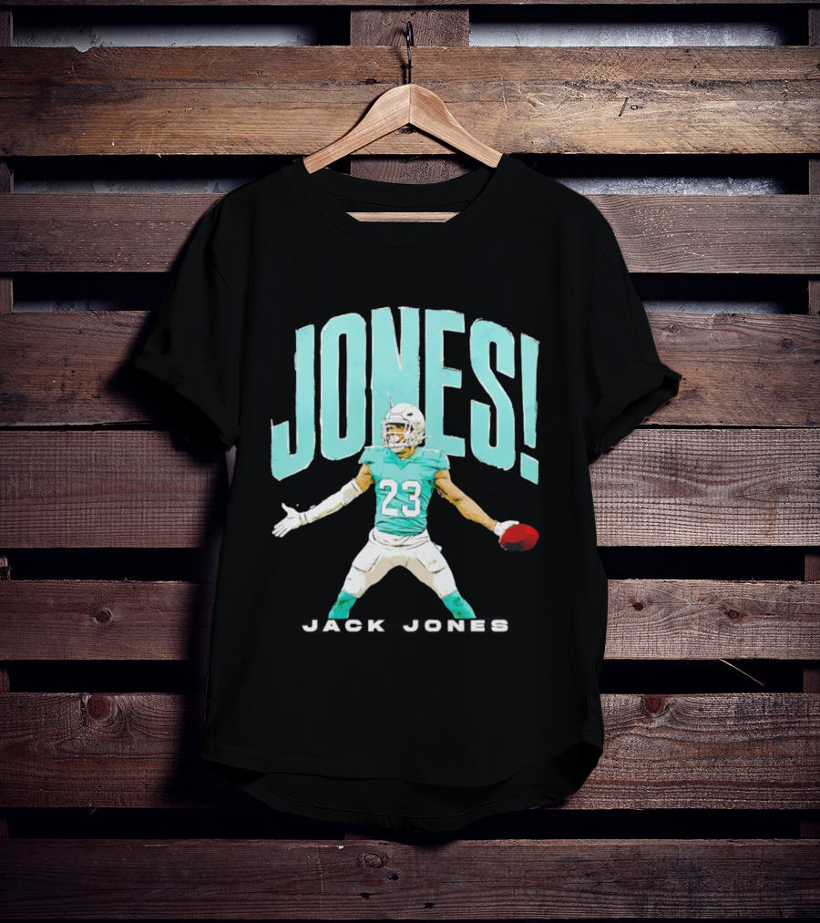 JONES 23 Holding Football Miami T-Shirt