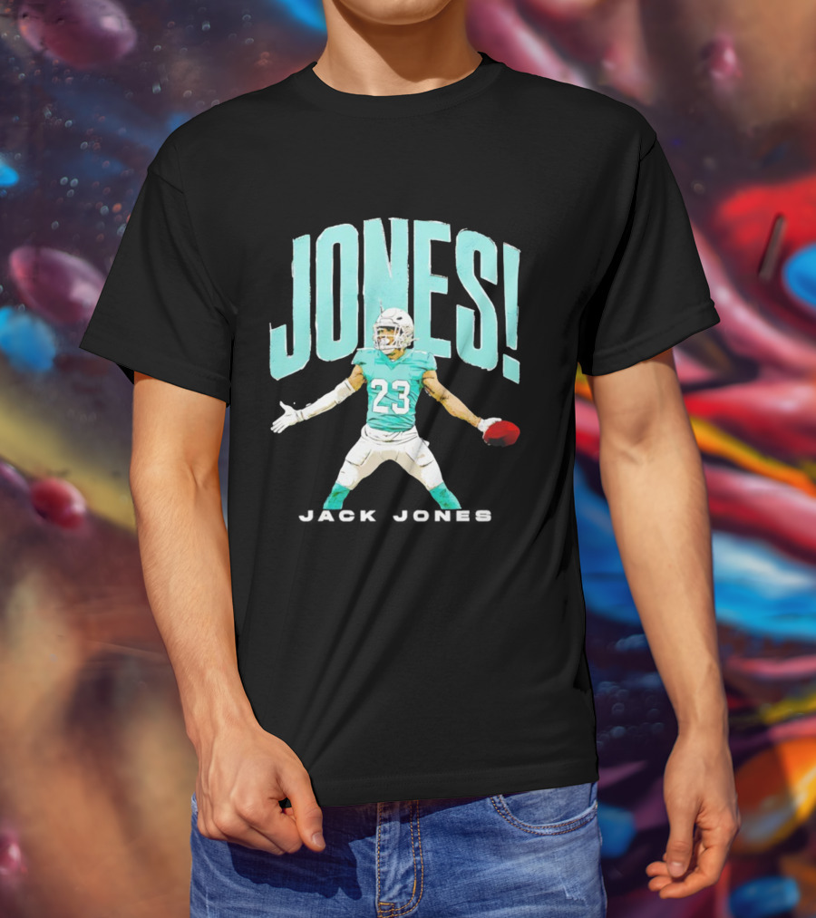 JONES 23 Holding Football Miami T-Shirt