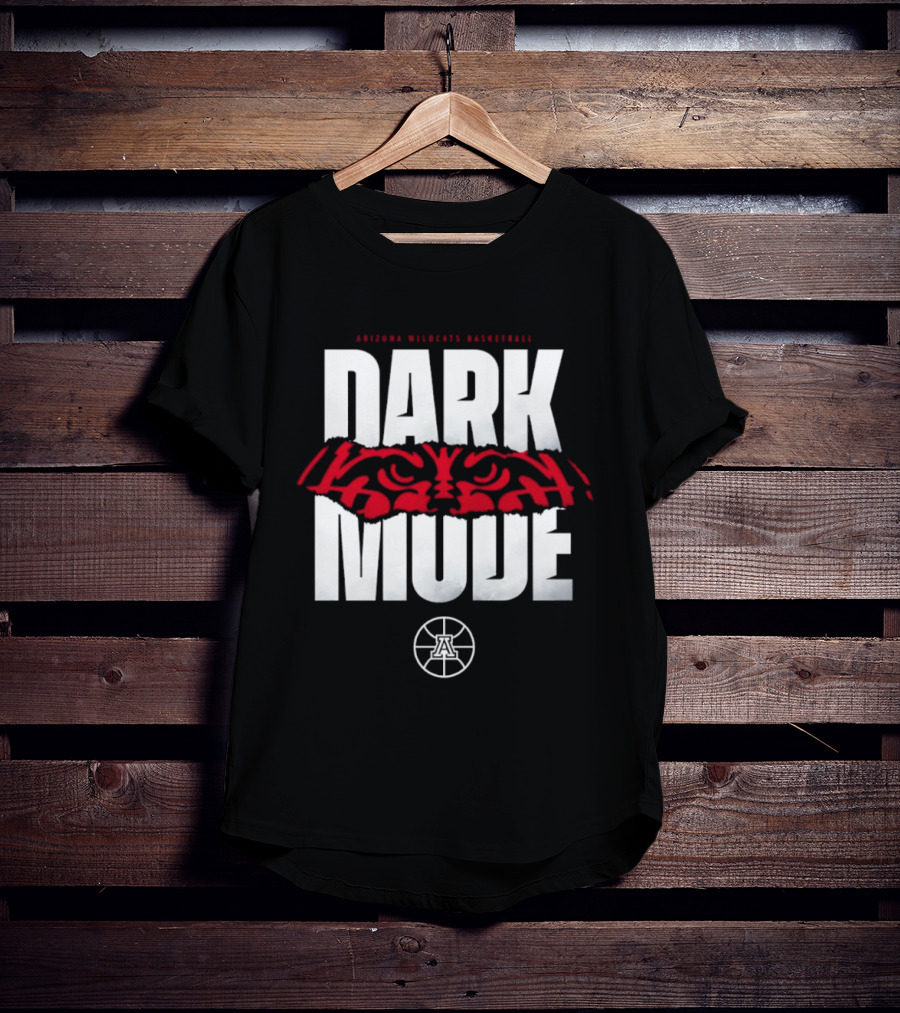 Arizona Wildcats Basketball Dark Mode Red Eye T-Shirt