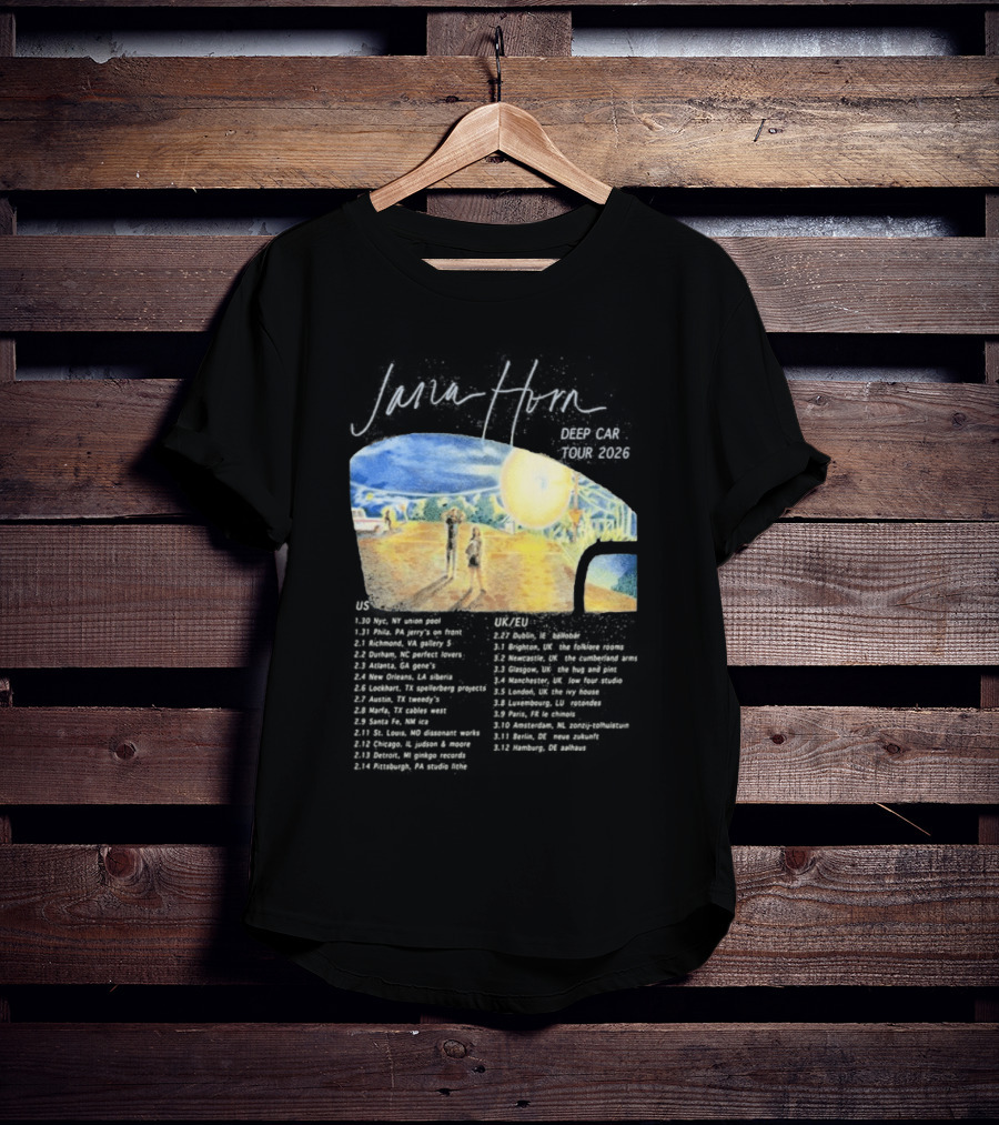 Jana Horn Deep Car Tour 2026 Dates Texas Sun T-Shirt