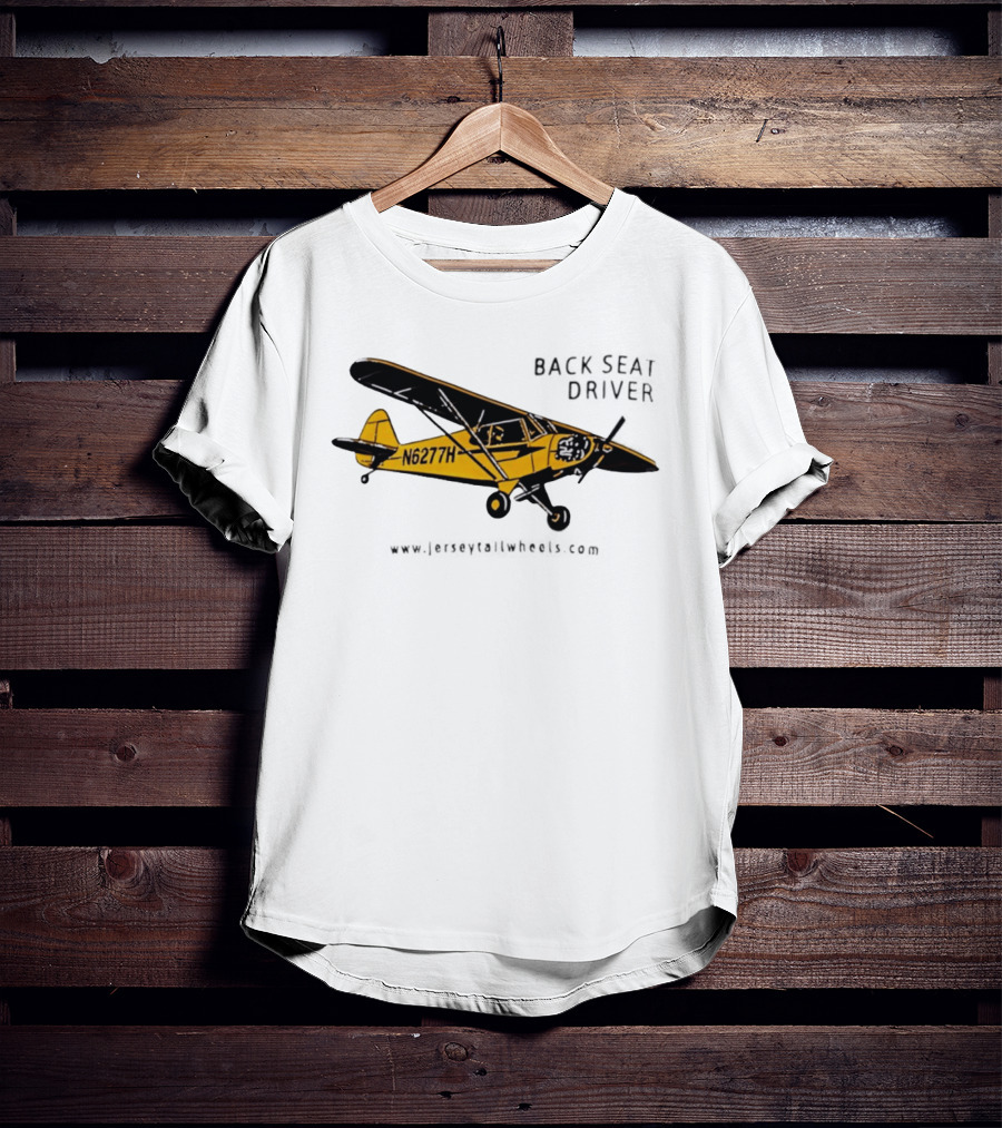 Back Seat Driver N6277H Yellow Aircraft T-Shirt