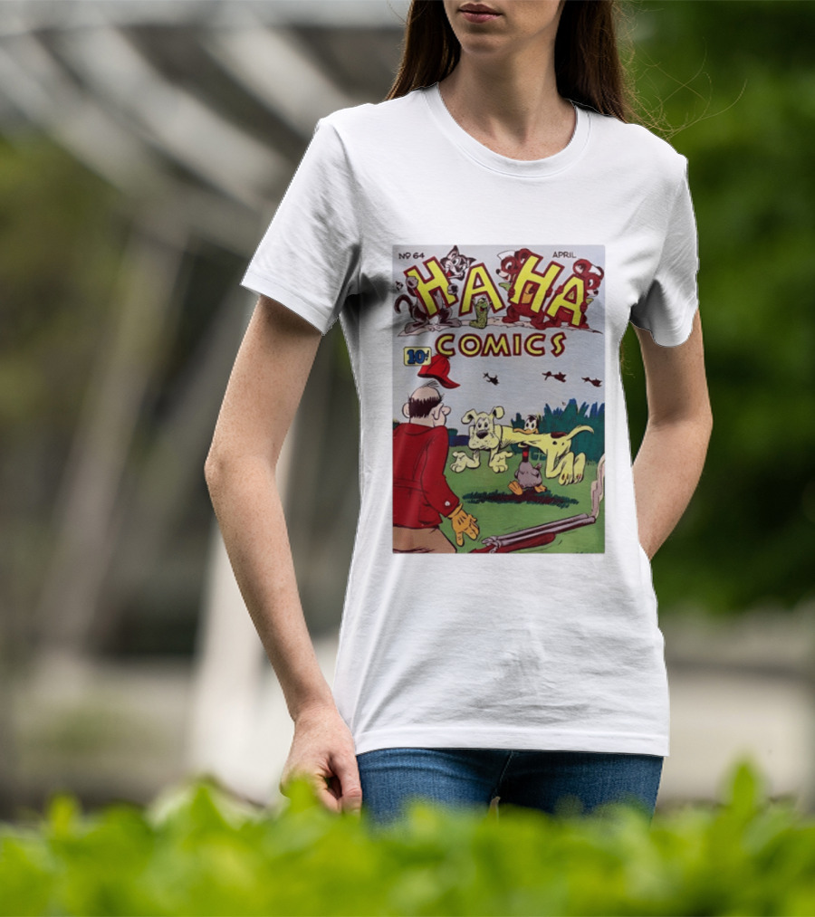 Ha Ha Comics No 64 April 10 Cent Vintage Cover T-Shirt