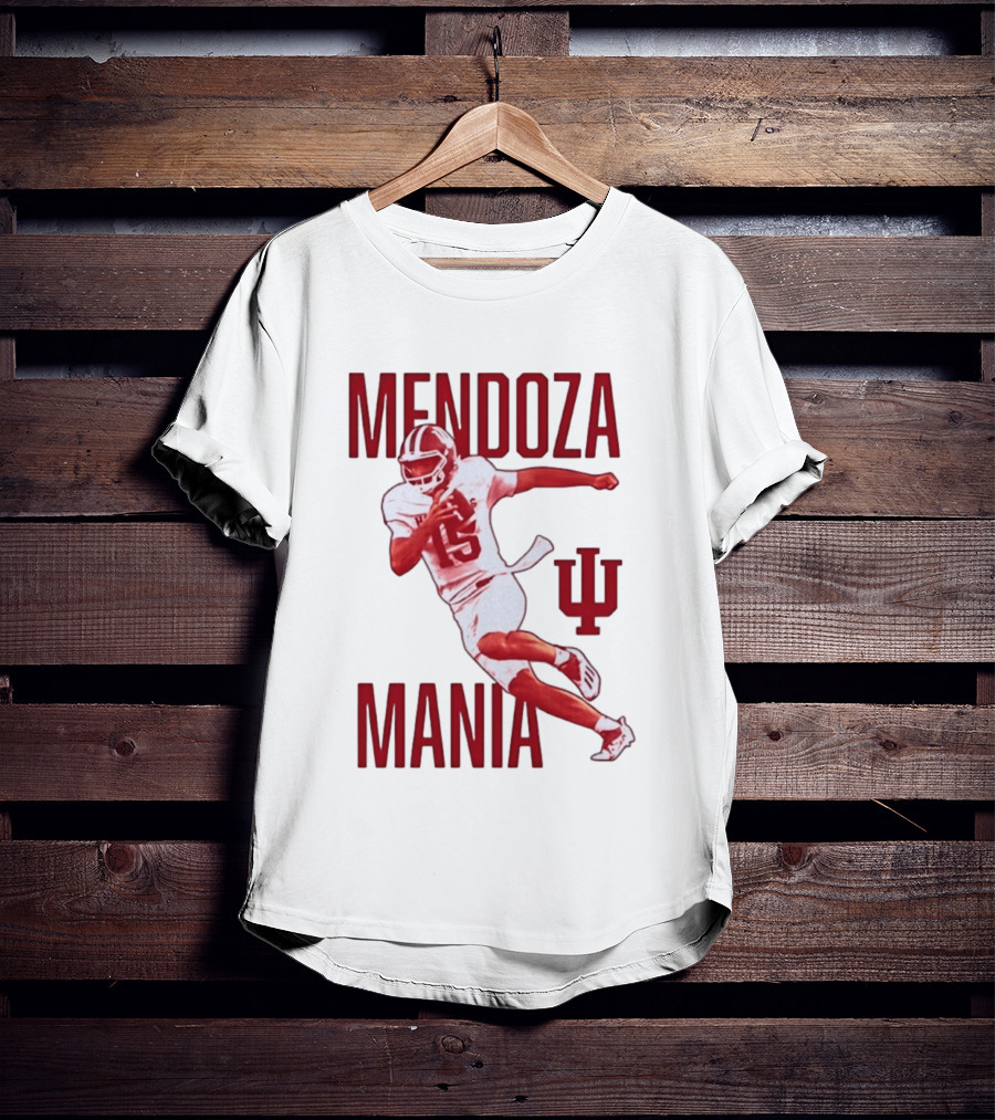 Mendoza Mania Indiana Hoosiers Football Player Action Icon IU T-Shirt