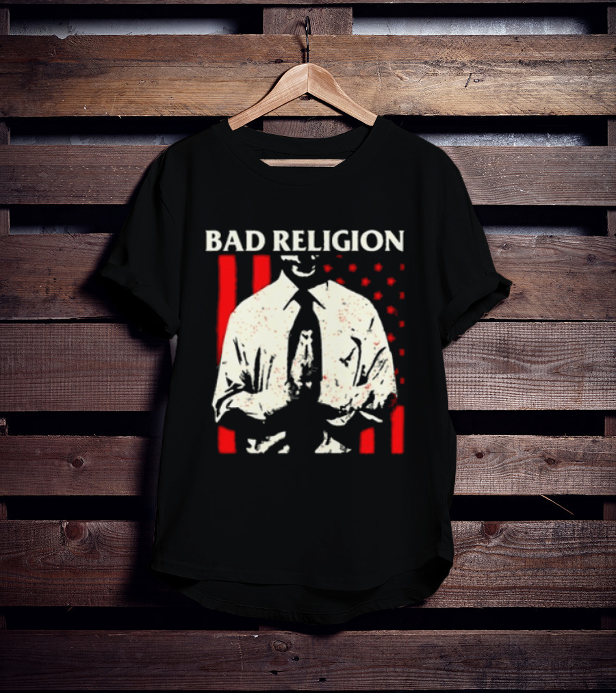Bad Religion The Empire Strikes First Tour 2026 Vintage Suit Red Stripes T-Shirt