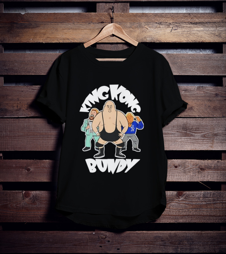 King Kong Bundy Wrestling Managers Cartoon T-Shirt