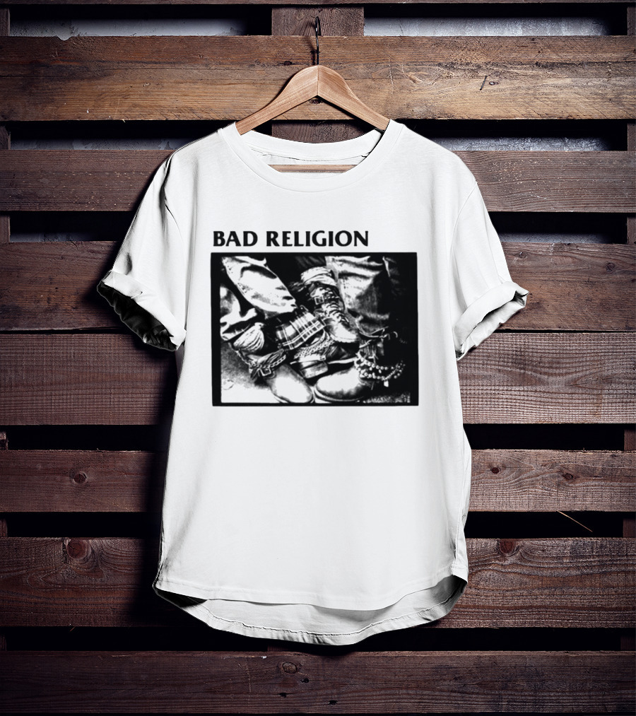 Bad Religion 80 85 Tour Punk Boots Denim Chains 2026 T-Shirt
