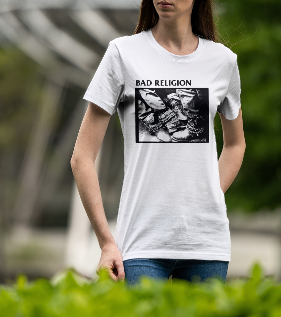 Bad Religion 80 85 Tour Punk Boots Denim Chains 2026 T-Shirt