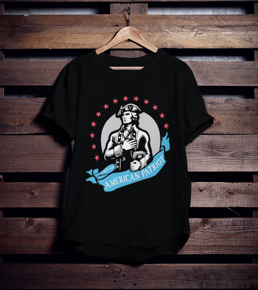 I Am An American Patriot Historical Figure With Stars T-Shirt