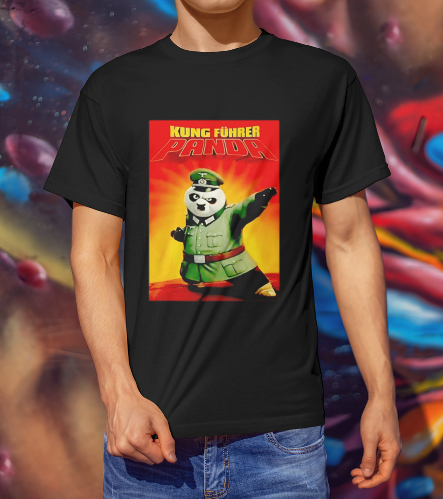 Kung Fuhrer Panda Parody Martial Arts Soldier Pun T-Shirt