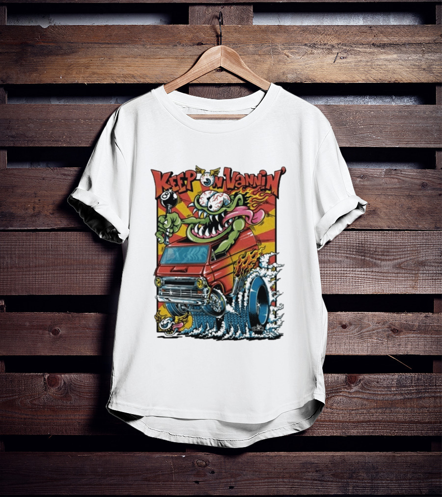 Keep On Vannin Ramone Sketch Monster Van T-Shirt