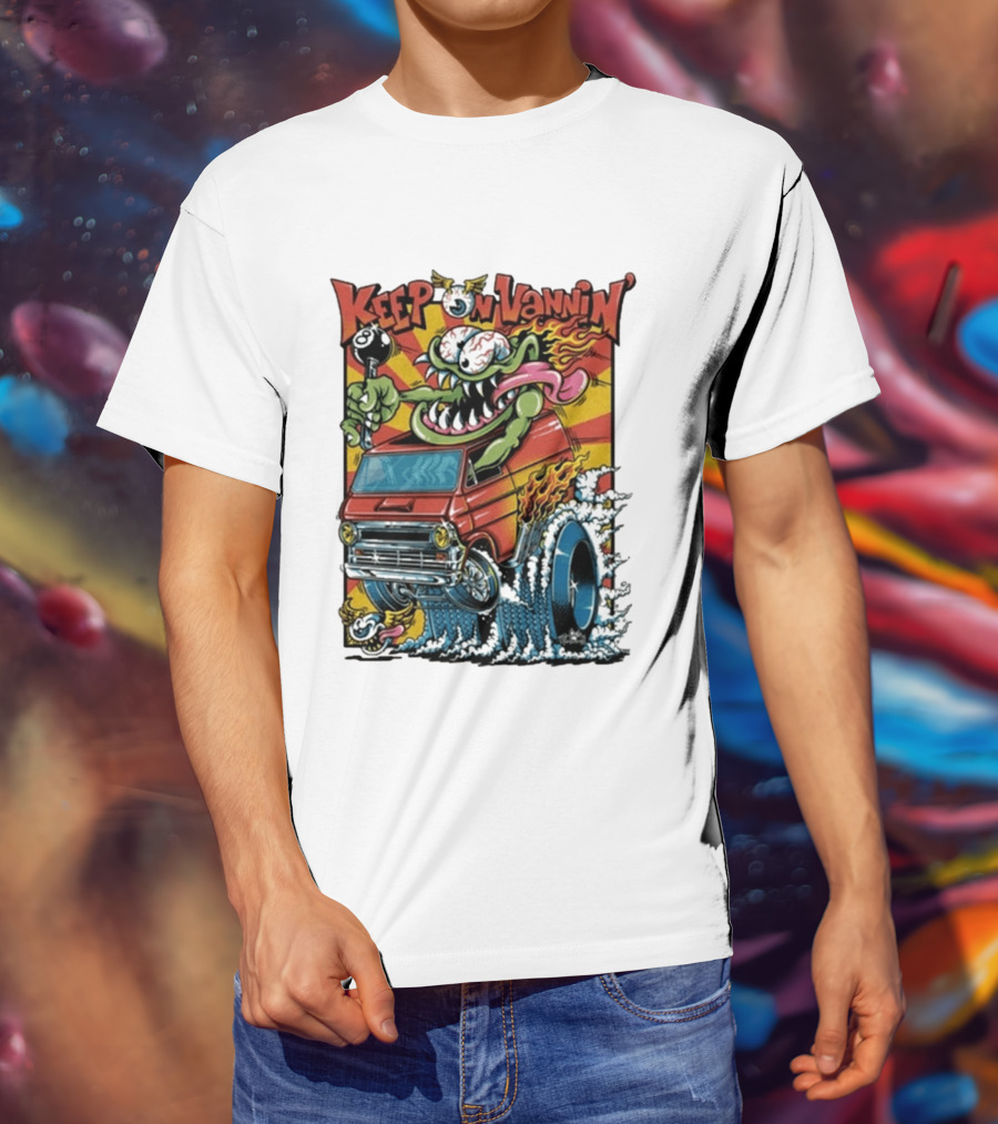 Keep On Vannin Ramone Sketch Monster Van T-Shirt