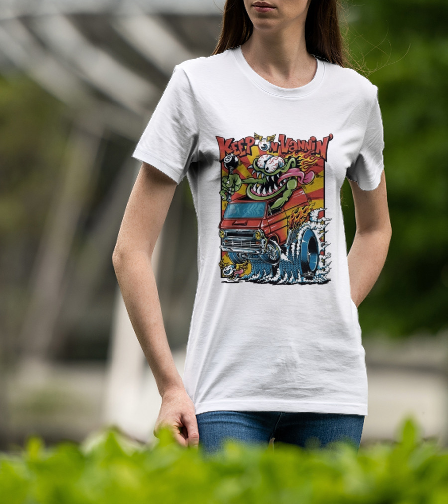 Keep On Vannin Ramone Sketch Monster Van T-Shirt