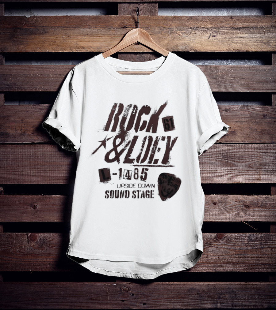 Rock 61 And Loey 1985 Upside Down Sound Stage T-Shirt
