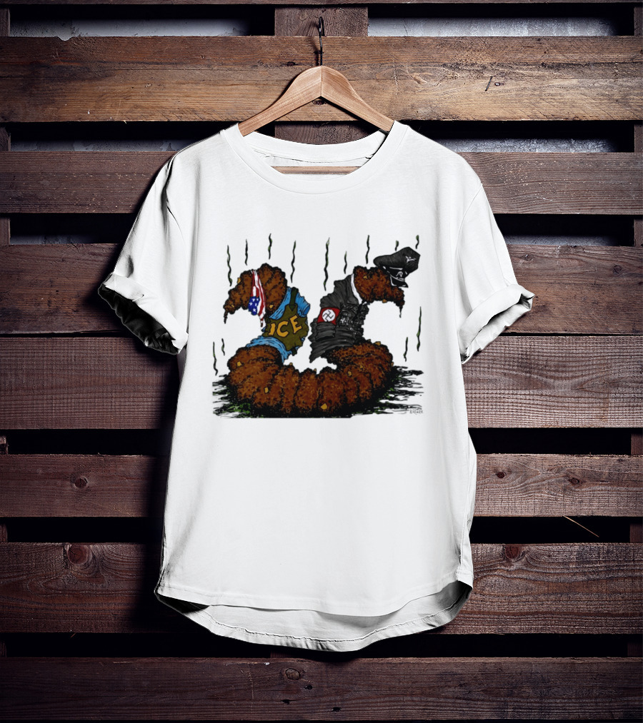 United States Immigration ICE And Nazi Germany Comparison Symbolism T-Shirt
