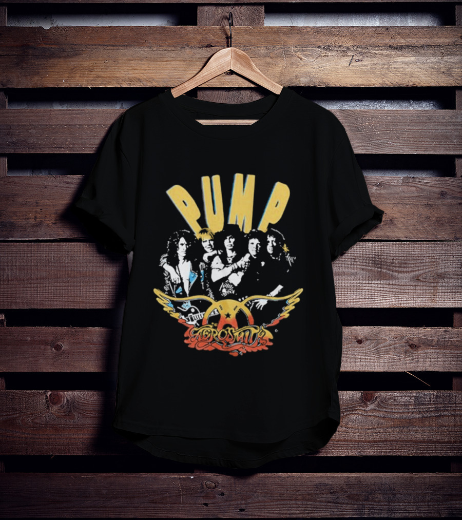 Aerosmith Pump Album 1990 Tour Wings Iconic Band T-Shirt
