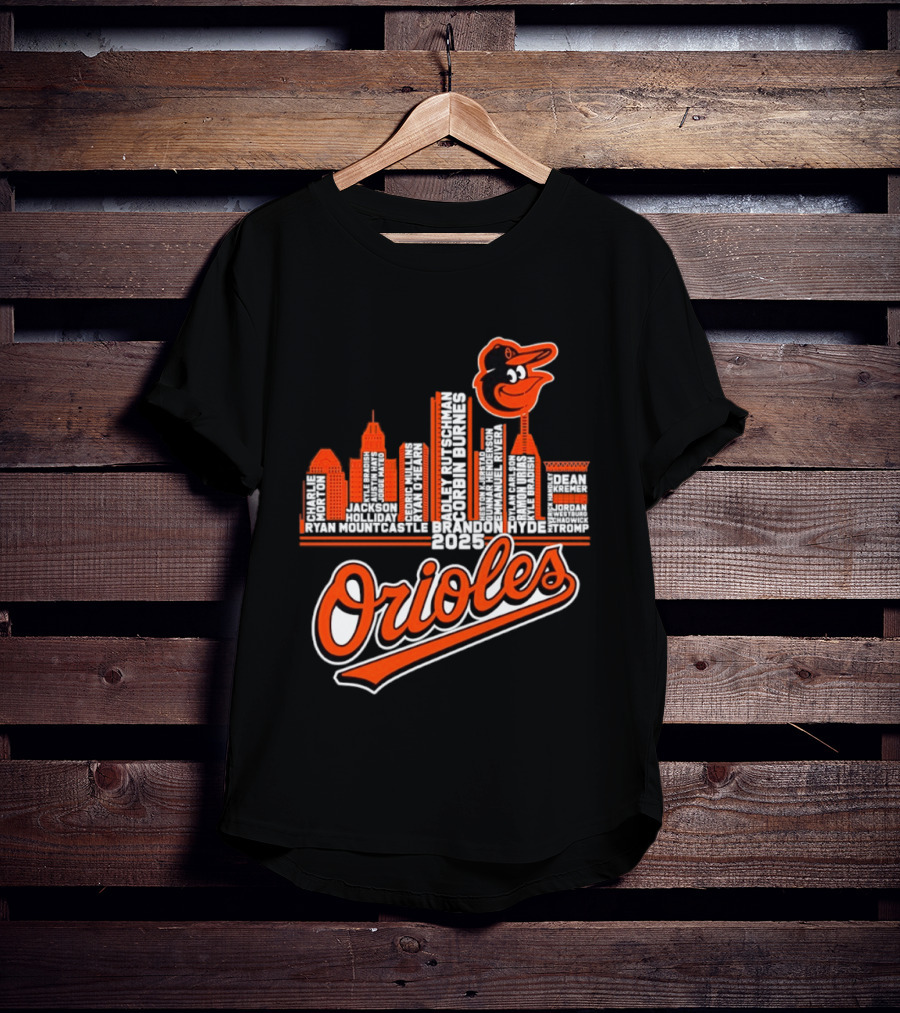 Baltimore Orioles City Skyline 2025 T-Shirt