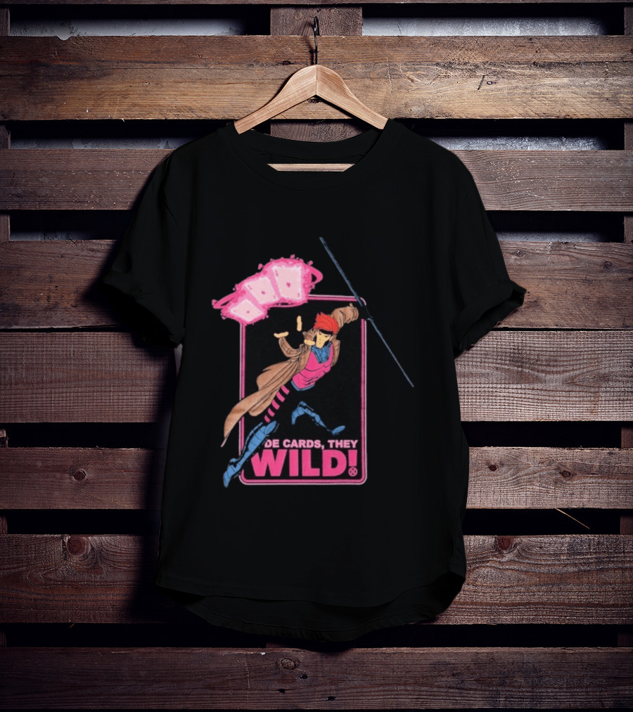 X Men 97 De Cards They Wild Aces Gambit Playing Cards T-Shirt