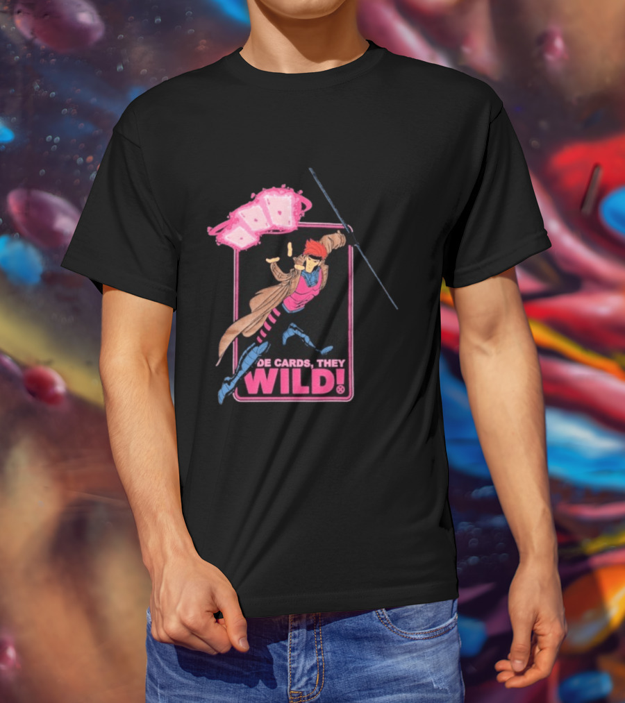 X Men 97 De Cards They Wild Aces Gambit Playing Cards T-Shirt