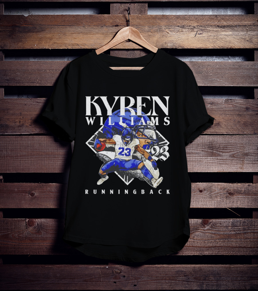 Kyren Williams 23 Los Angeles Rams Hurdle Running Back 2023 T-Shirt
