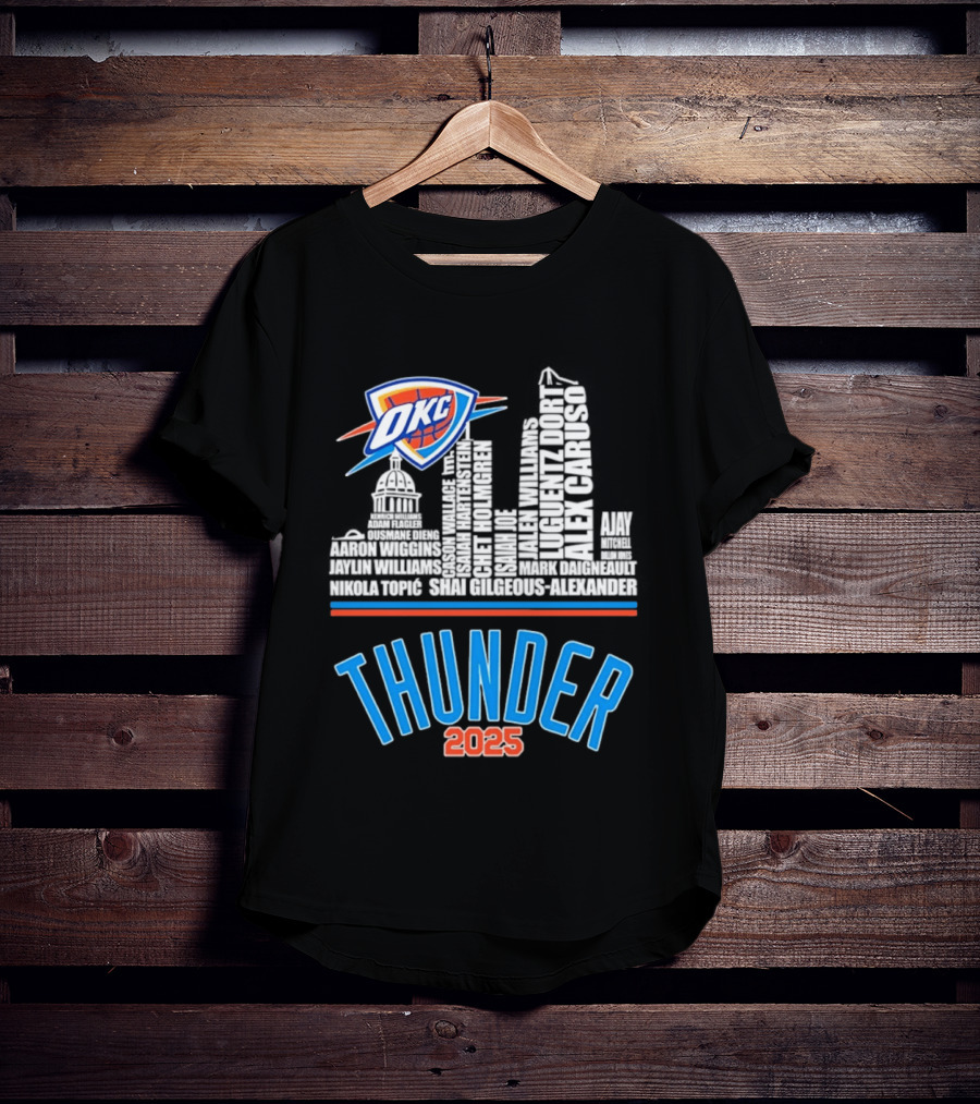 OKC Thunder Skyline 2025 T-Shirt
