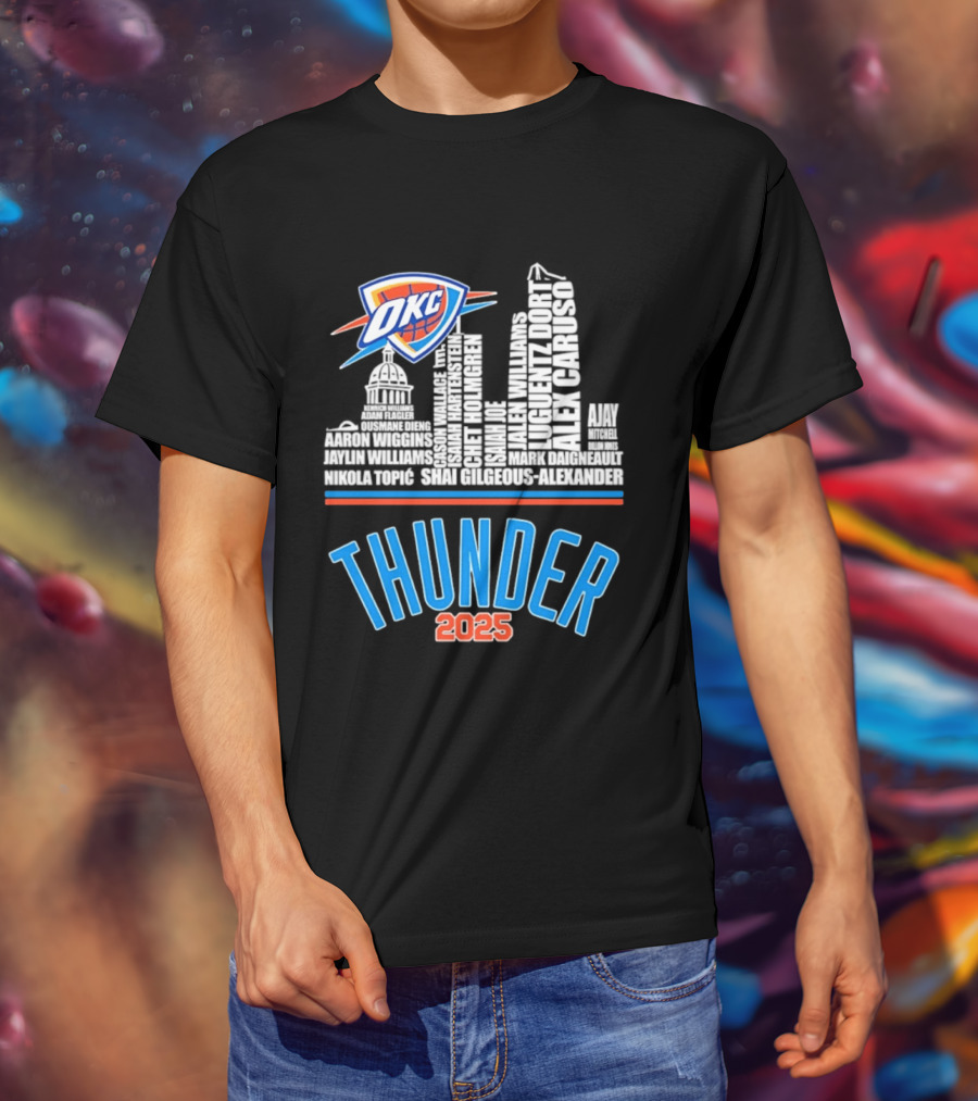 OKC Thunder Skyline 2025 T-Shirt