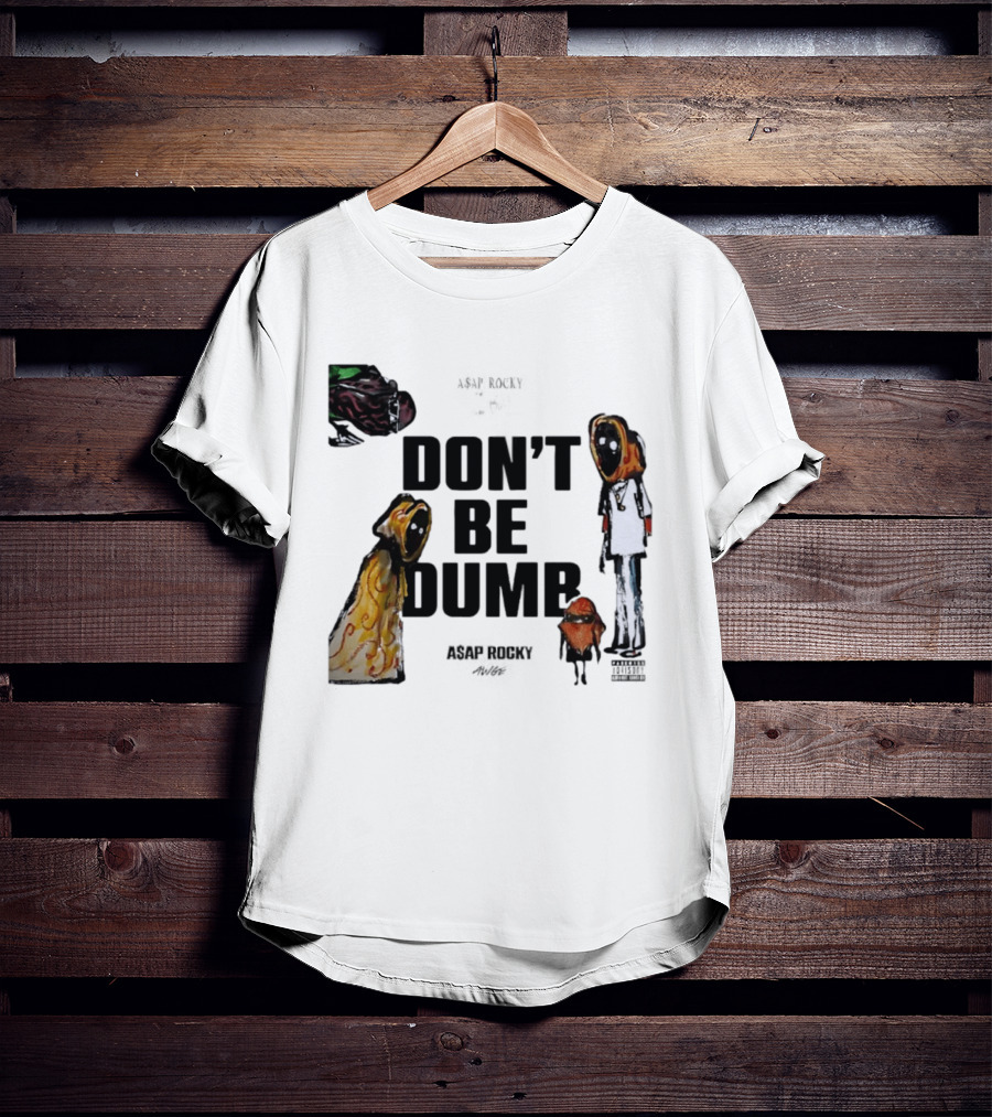 ASAP Rocky X Tim Burton Don't Be Dumb Character Collab T-Shirt