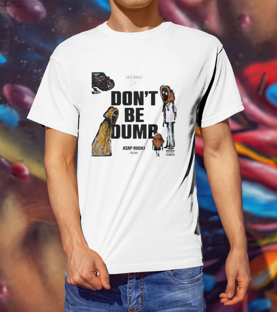ASAP Rocky X Tim Burton Don't Be Dumb Character Collab T-Shirt