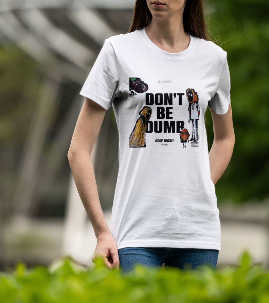 ASAP Rocky X Tim Burton Don't Be Dumb Character Collab T-Shirt