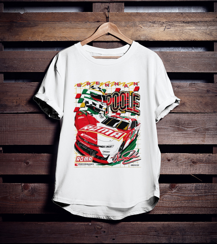 Brennan Poole 44 Roma Performance Motorsports Racing Suit Daytona Race Day T-Shirt