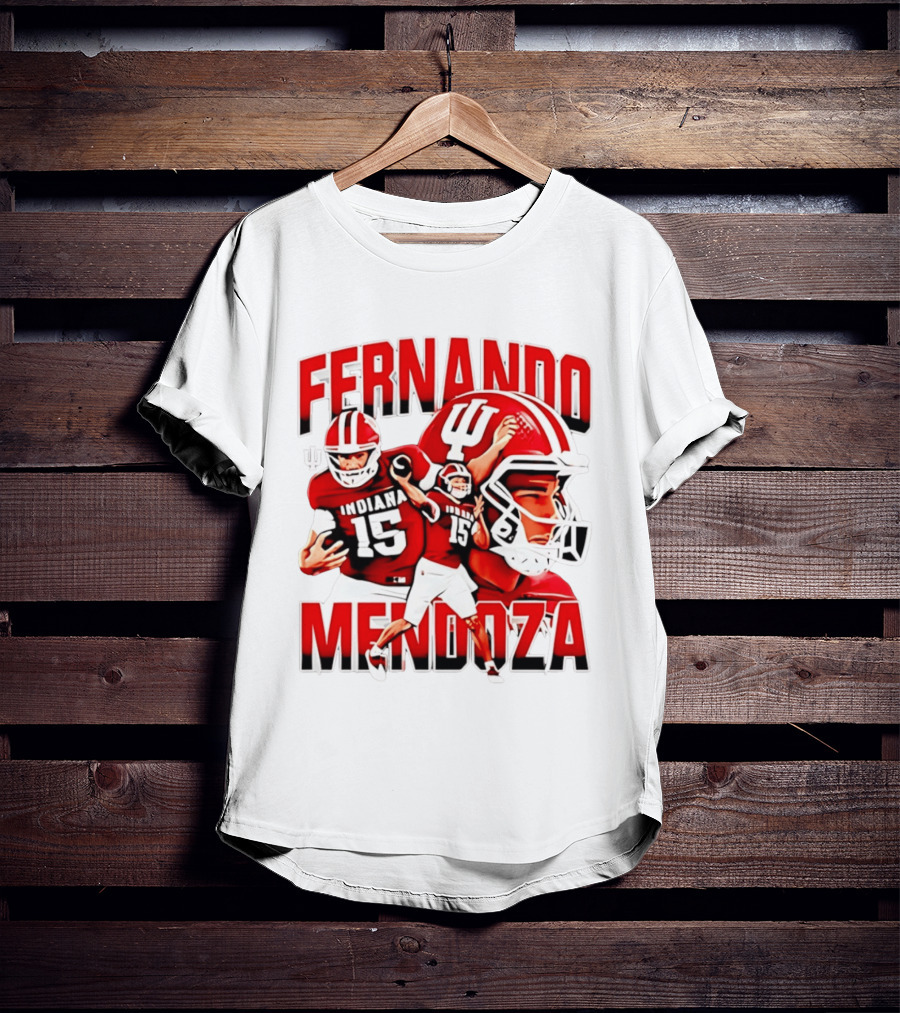 Fernando Mendoza Indiana Hoosiers Football Quarterback Tribute 2026 Champs T-Shirt
