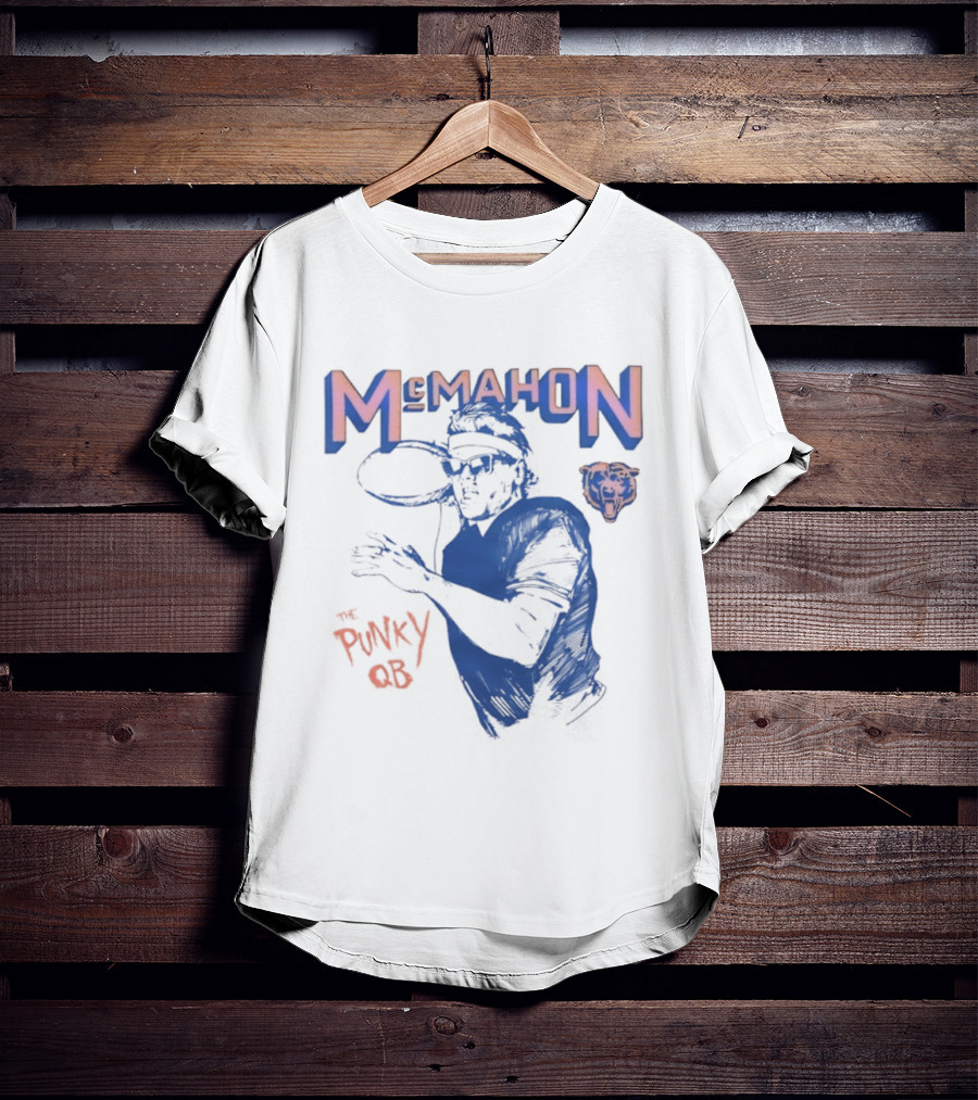 Jim McMahon Chicago Bears The Punky QB McMahon Bears T-Shirt