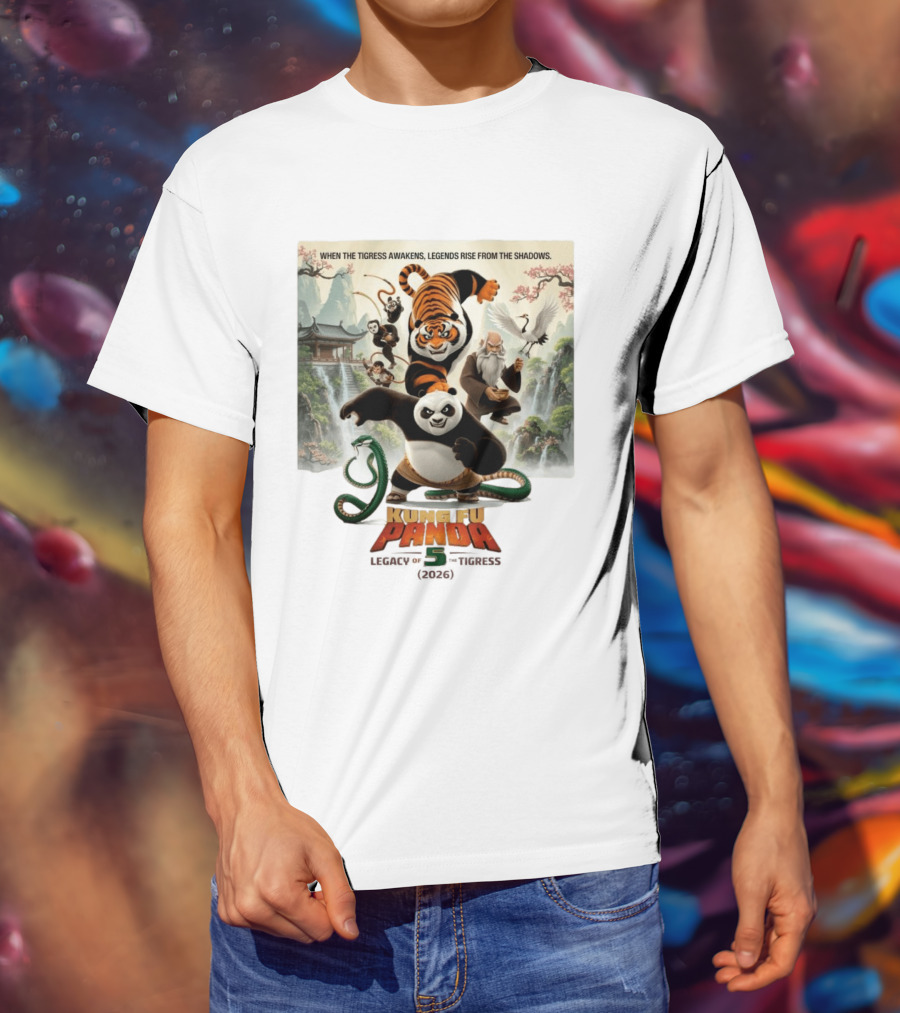 Kung Fu Panda 5 Legacy Of The Tigress 2026 When The Tigress Awakens Legends Rise T-Shirt