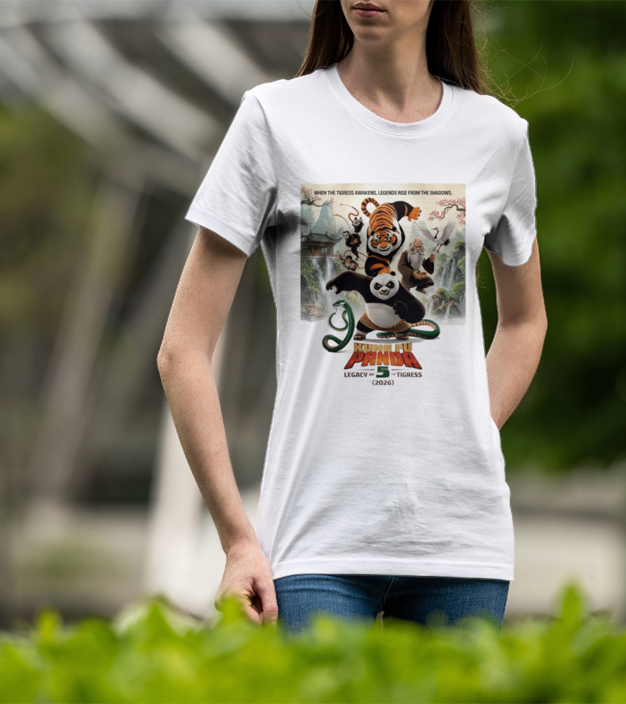 Kung Fu Panda 5 Legacy Of The Tigress 2026 When The Tigress Awakens Legends Rise T-Shirt