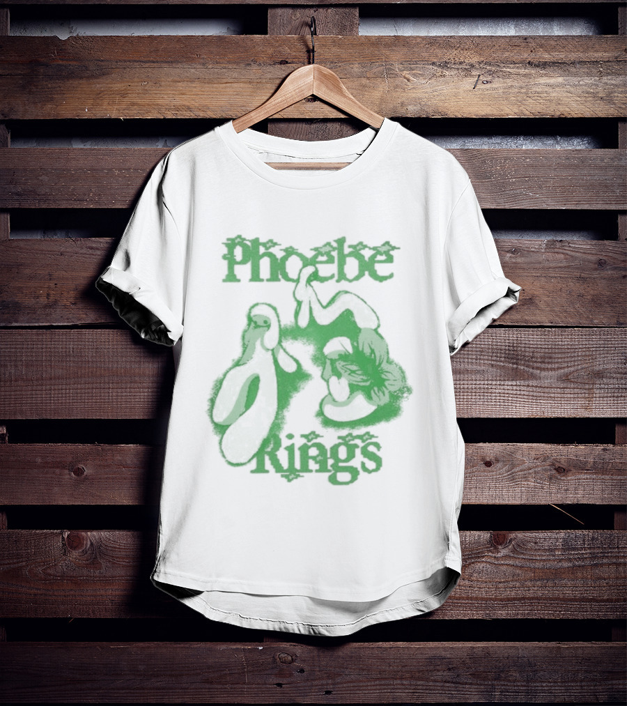 Phoebe Rings Limited Edition Tour Green Psychedelic T-Shirt