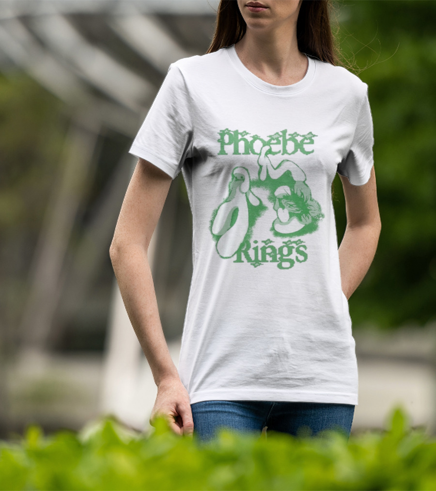 Phoebe Rings Limited Edition Tour Green Psychedelic T-Shirt
