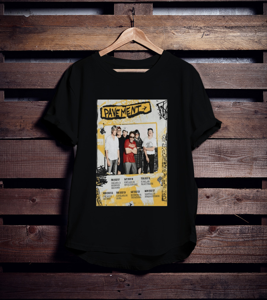 Pavement US Summer Tour 2026 Oakland Portland St. Paul Chicago Cleveland Richmond Nashville T-Shirt