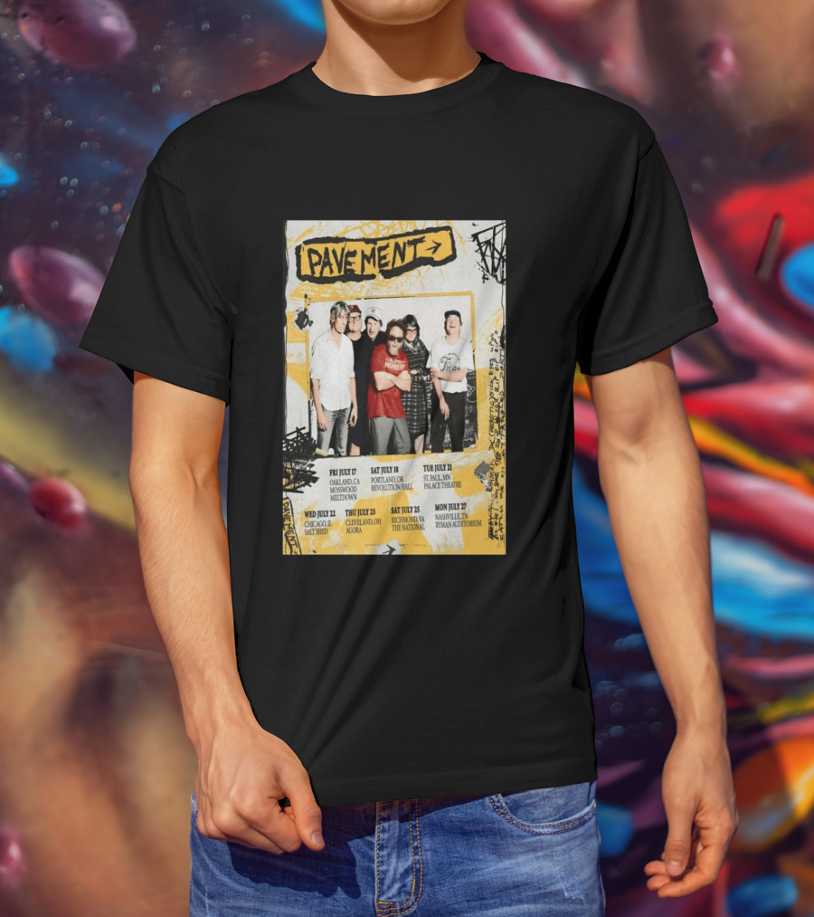 Pavement US Summer Tour 2026 Oakland Portland St. Paul Chicago Cleveland Richmond Nashville T-Shirt