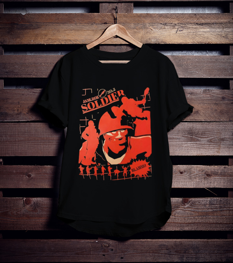 Jane Doe Soldier Team Fortress 2 1968 T-Shirt