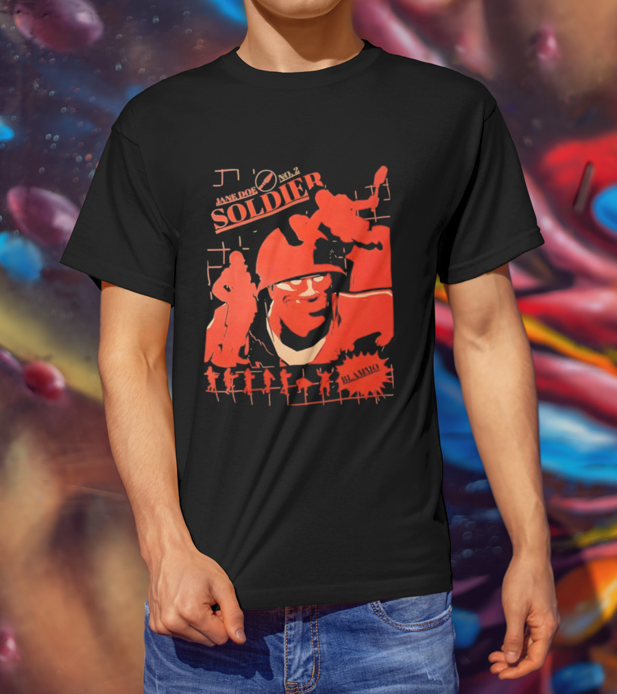 Jane Doe Soldier Team Fortress 2 1968 T-Shirt
