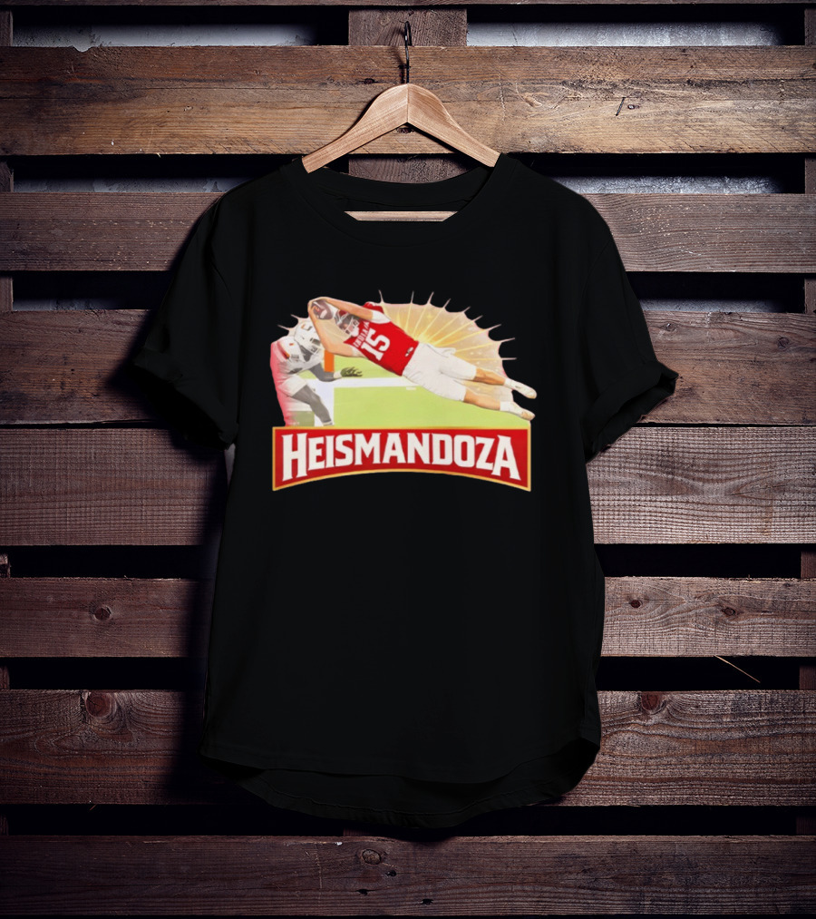 Heismandoza Fernando Mendoza Diving Catch Football Moment T-Shirt