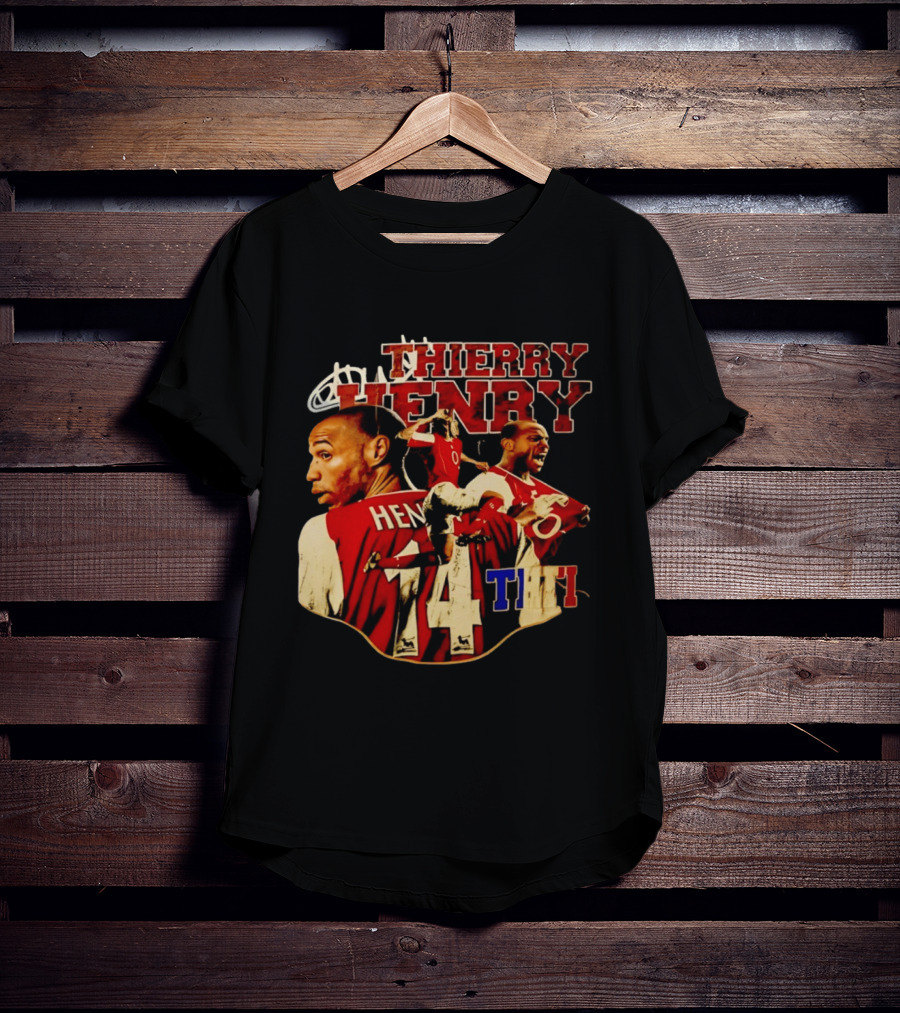 Thierry Henry Arsenal Legend Number 14 Football T-Shirt